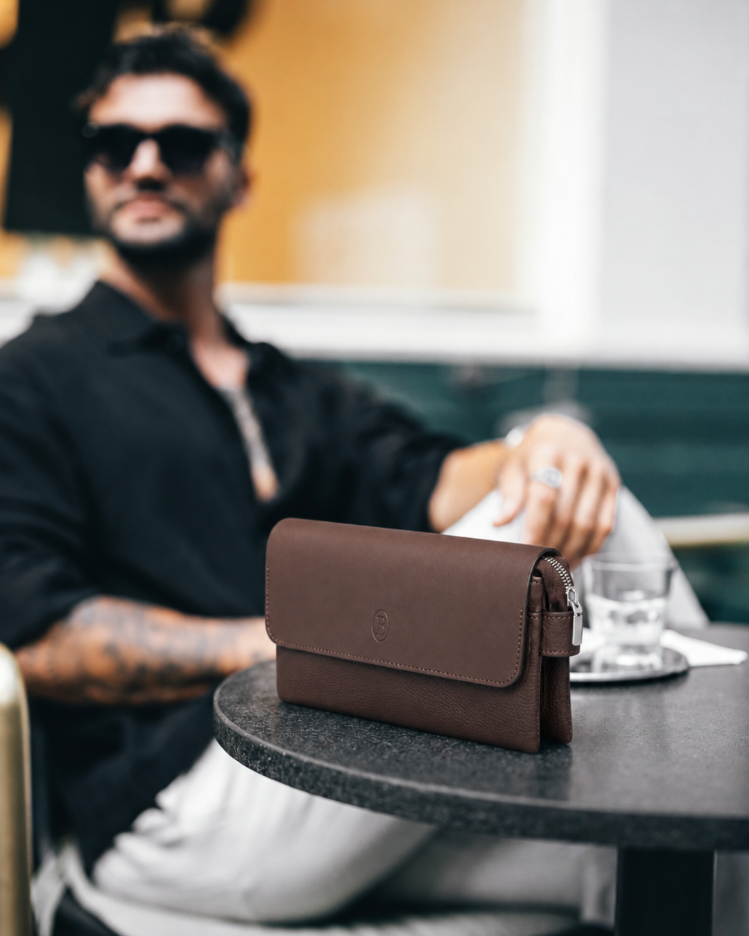Milano Clutch Dunkelbraun