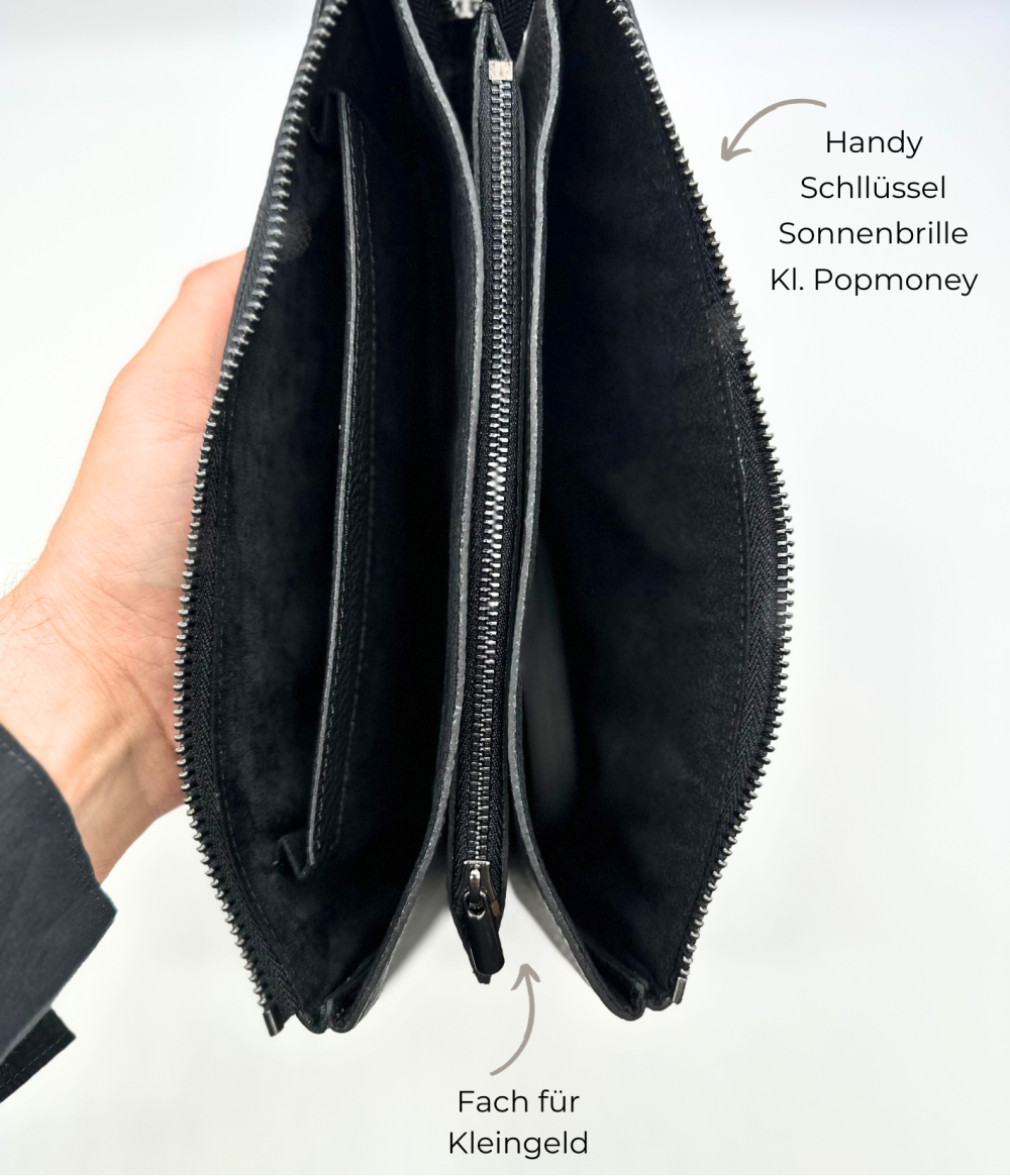 Belluvi Clutch & Crossbody Bundle Black