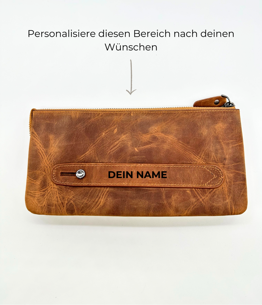 Belluvi Clutch-Wandelbare Crossbodybag Braun