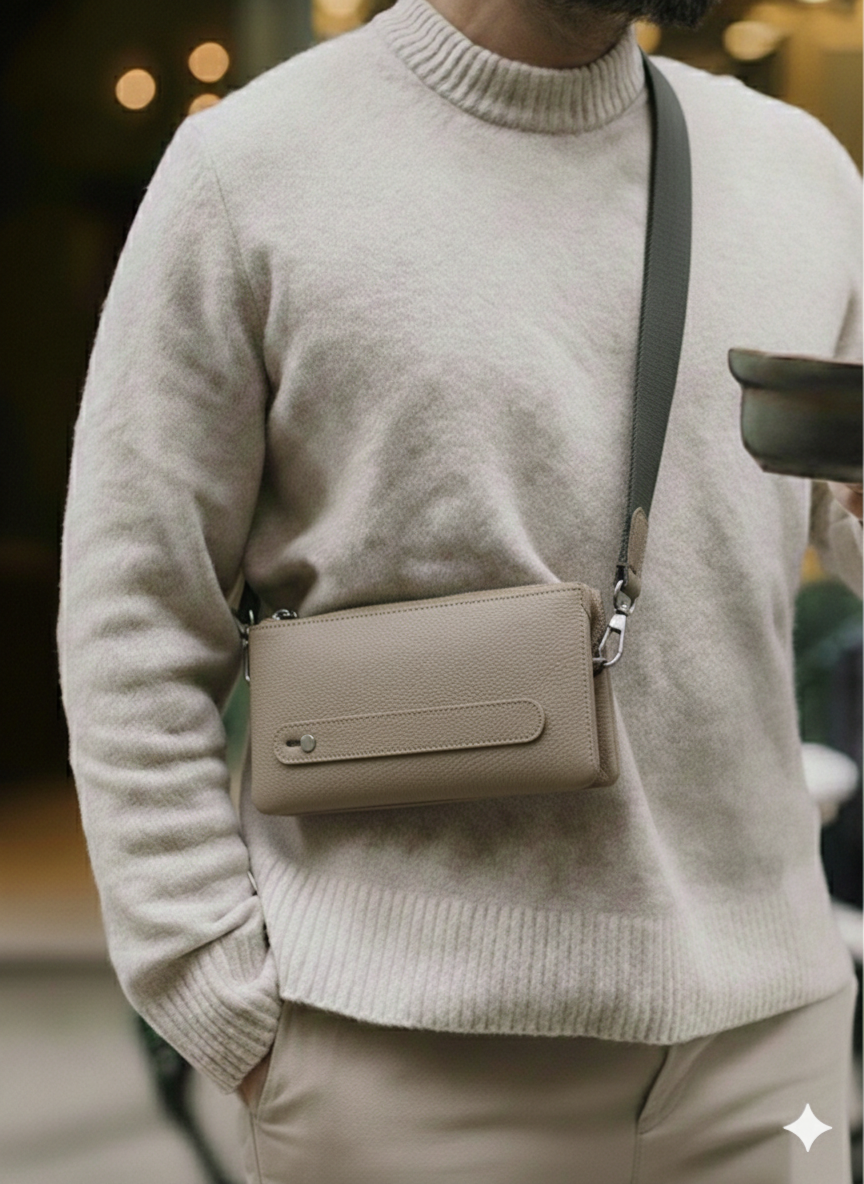 Belluvi Clutch-Wandelbare Crossbodybag