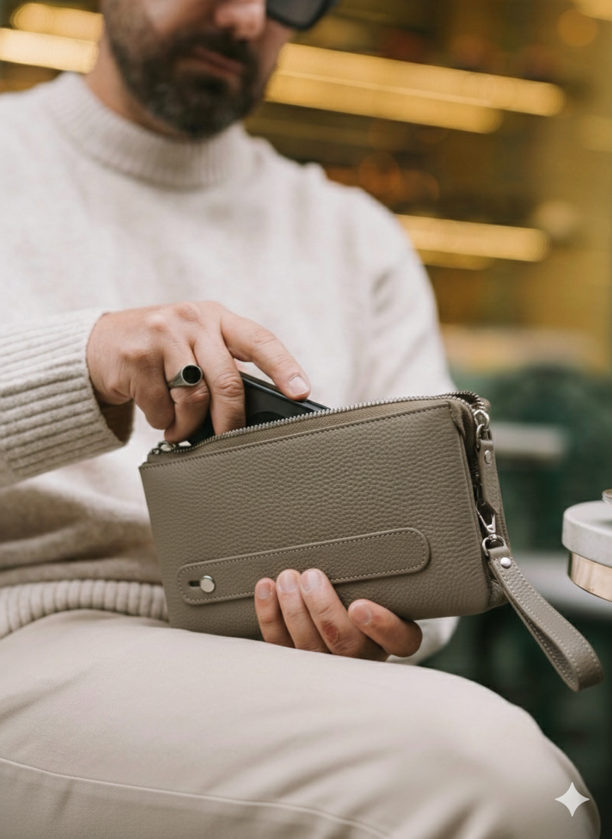 Belluvi Clutch-Wandelbare Crossbodybag