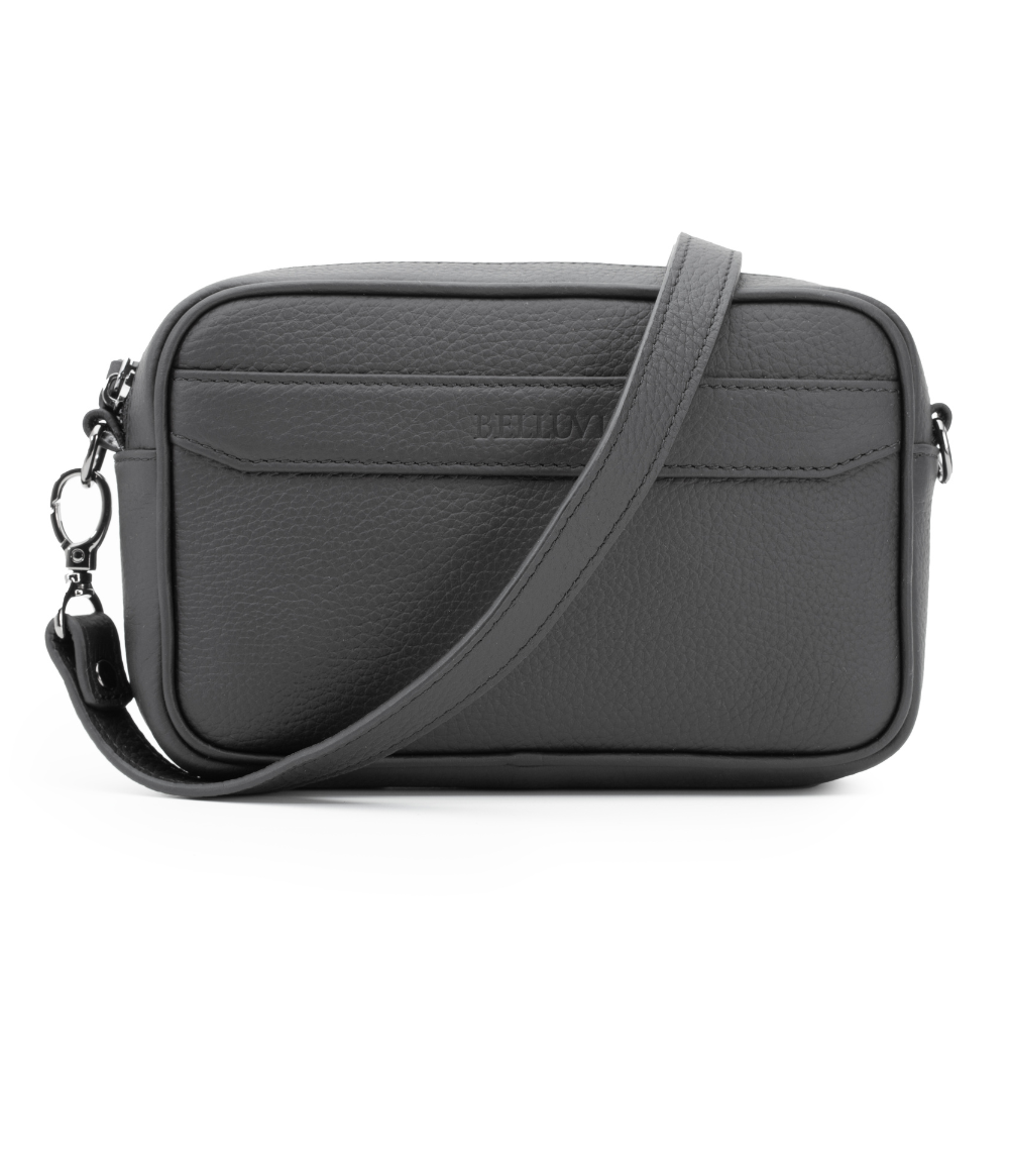 Belluvi Pouch Bag mit Schulterriemen Schwarz