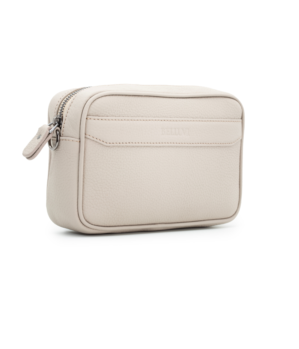 Borsa a marsupio Belluvi con tracolla grigio