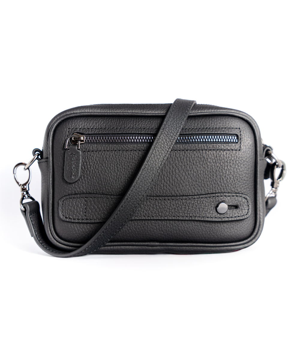 Belluvi Pouch Bag mit Schulterriemen Grau
